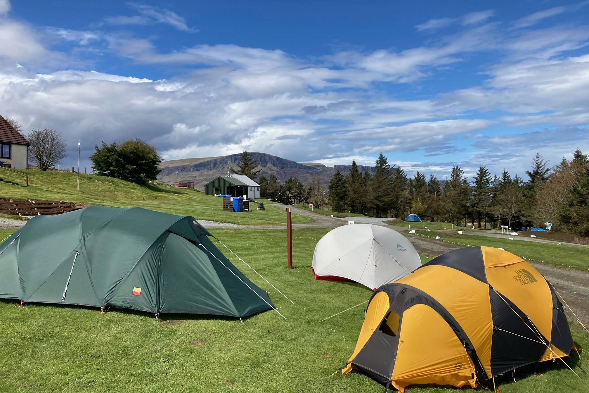 Staffin Caravan & Camping Site - Zeltwiese auf dem Campingplatz