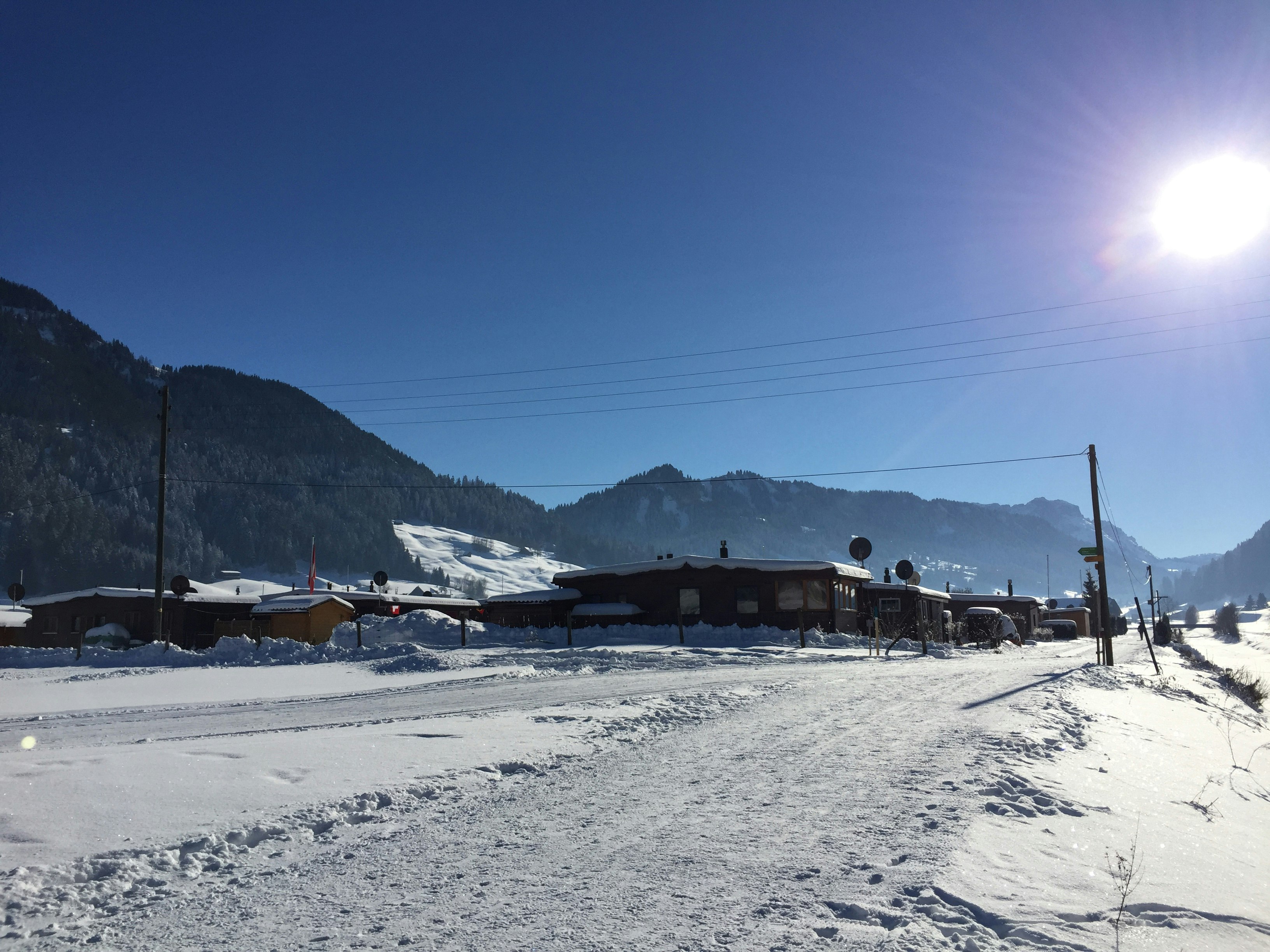 Sternen-Camping - Campingplatzanlage im Winter