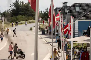 Stjerne Camping - Blick auf das Dorf in der Nähe des Campingplatzes