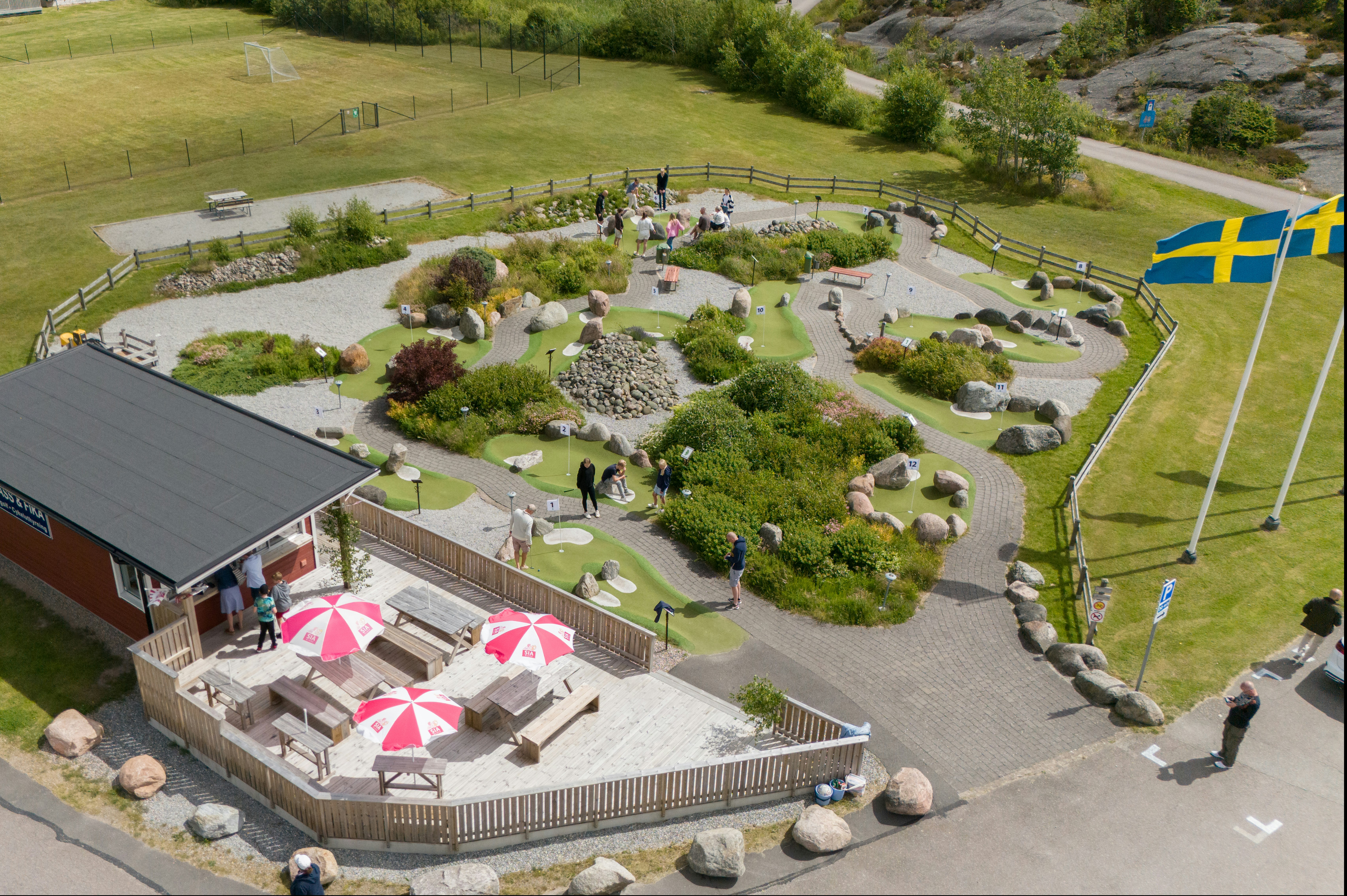 Stocken Camping  - Minigolfanlage auf dem Campingplatz