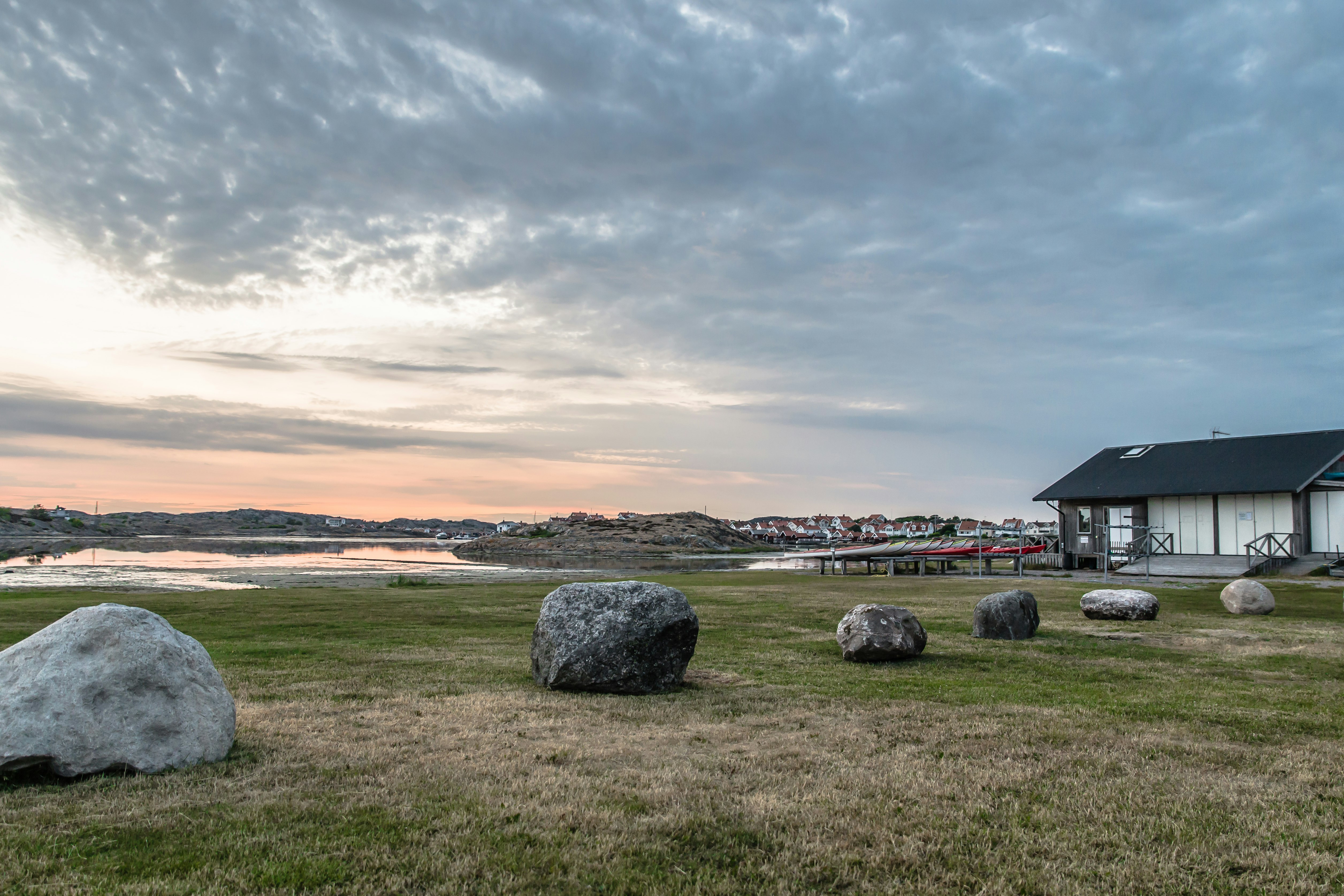 Stocken Camping - Blick auf den Zeltplatz am Abend