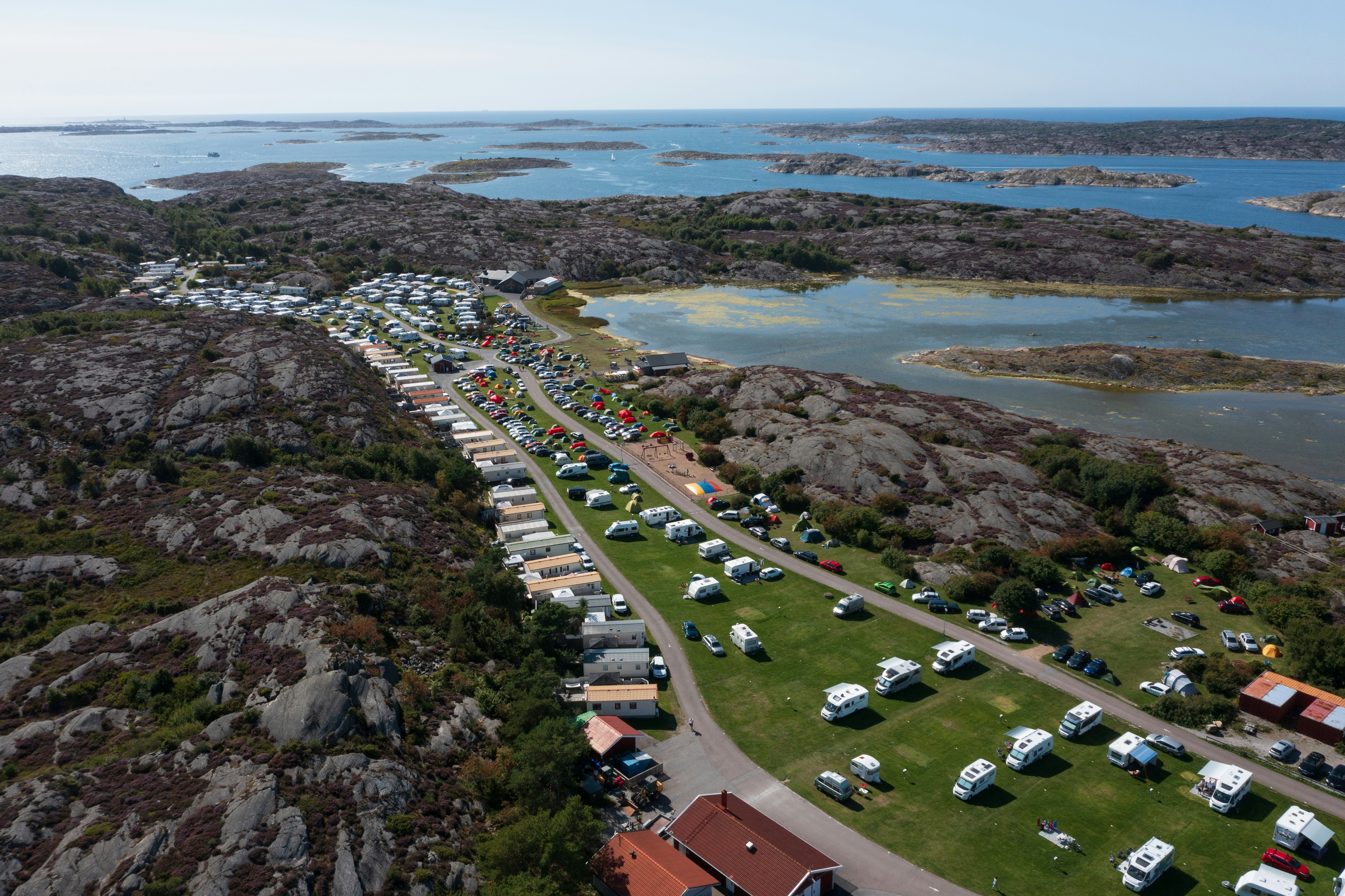 Stocken Camping - Luftaufnahme des Campingplatzgeländes