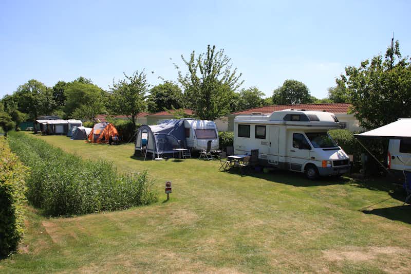 Strandcamping Dennenbos - Wohnmobil- und  Wohnwagenstellplätze auf der Wiese