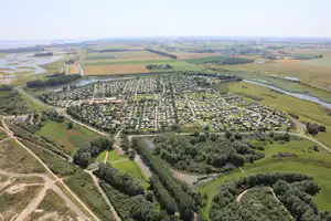 Strandcamping Groede - Übersicht auf das gesamte Campingplatz Gelände