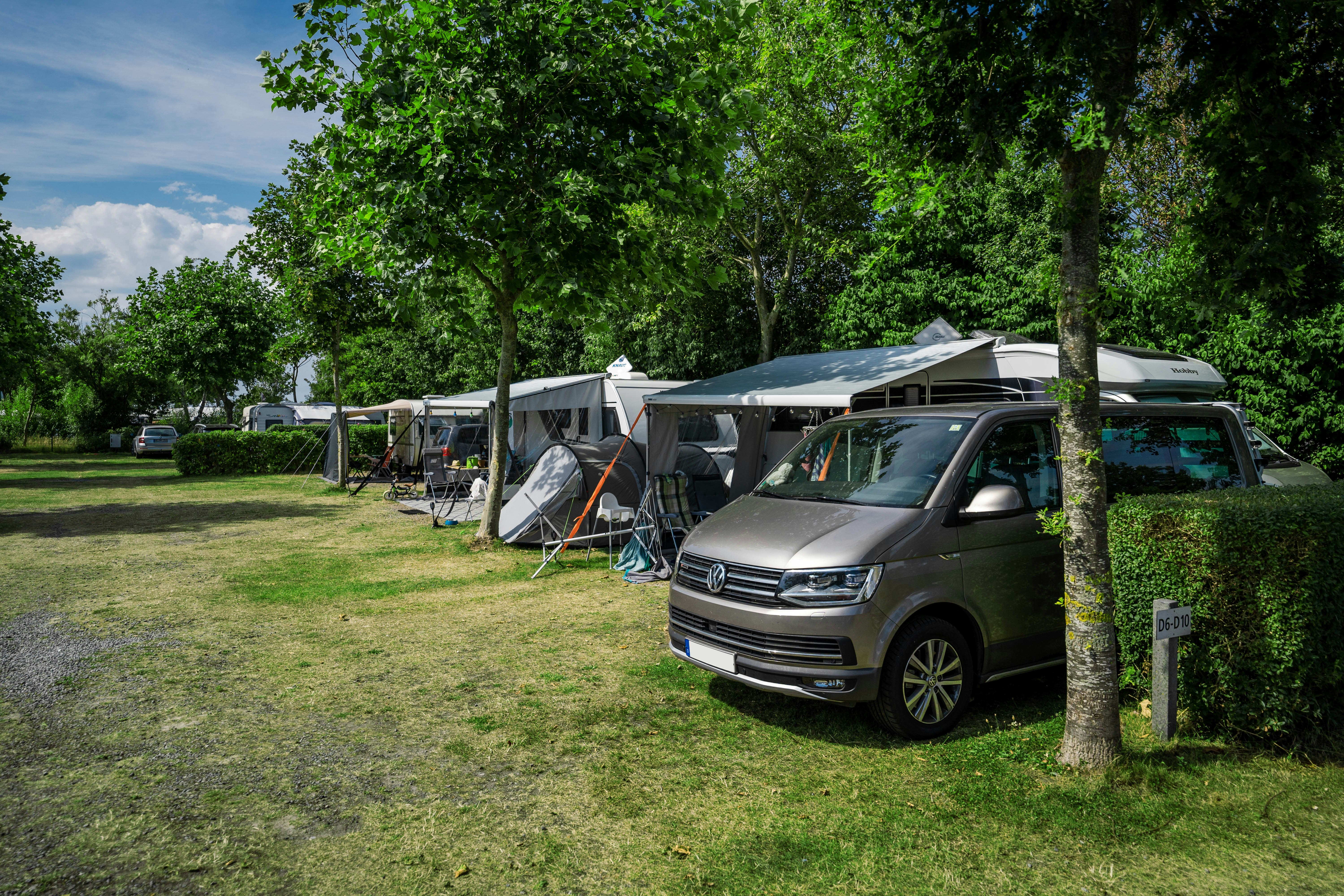 Strandcamping Wallnau - Standplätze im Grünen auf dem Campingplatz