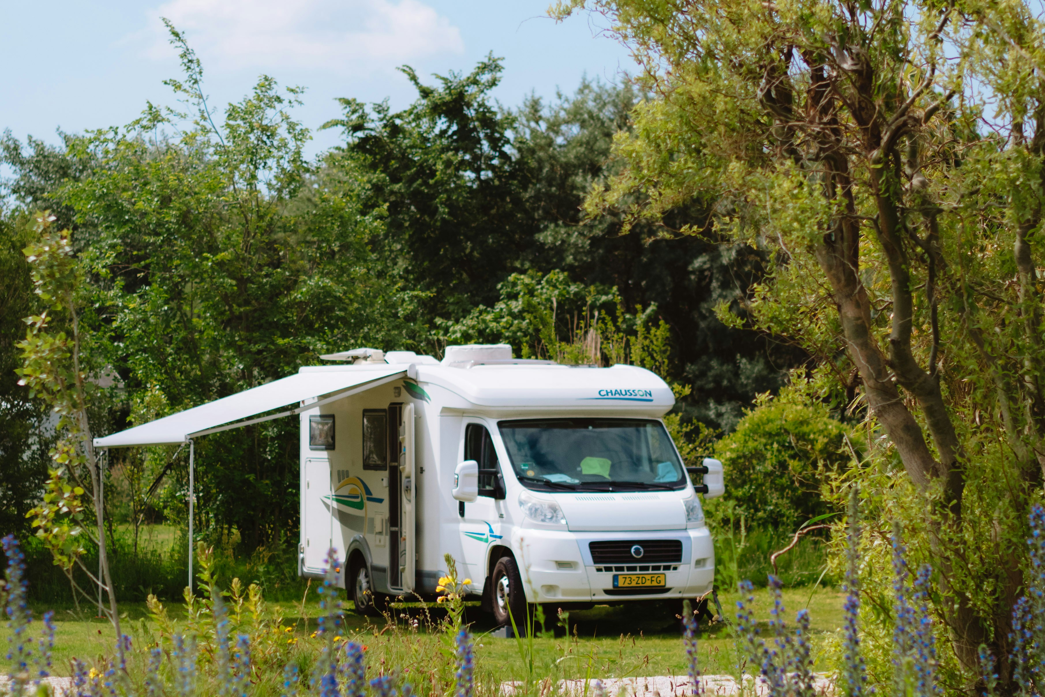 Strandpark Vlugtenburg - Standplätze zwischen den Bäumen auf dem Campingplatz