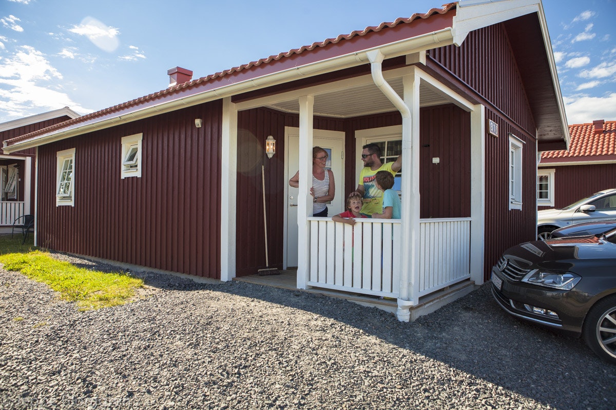 First Camp Sunne Fryksdalen Mietunterkunf für Familien auf dem Campingplatz