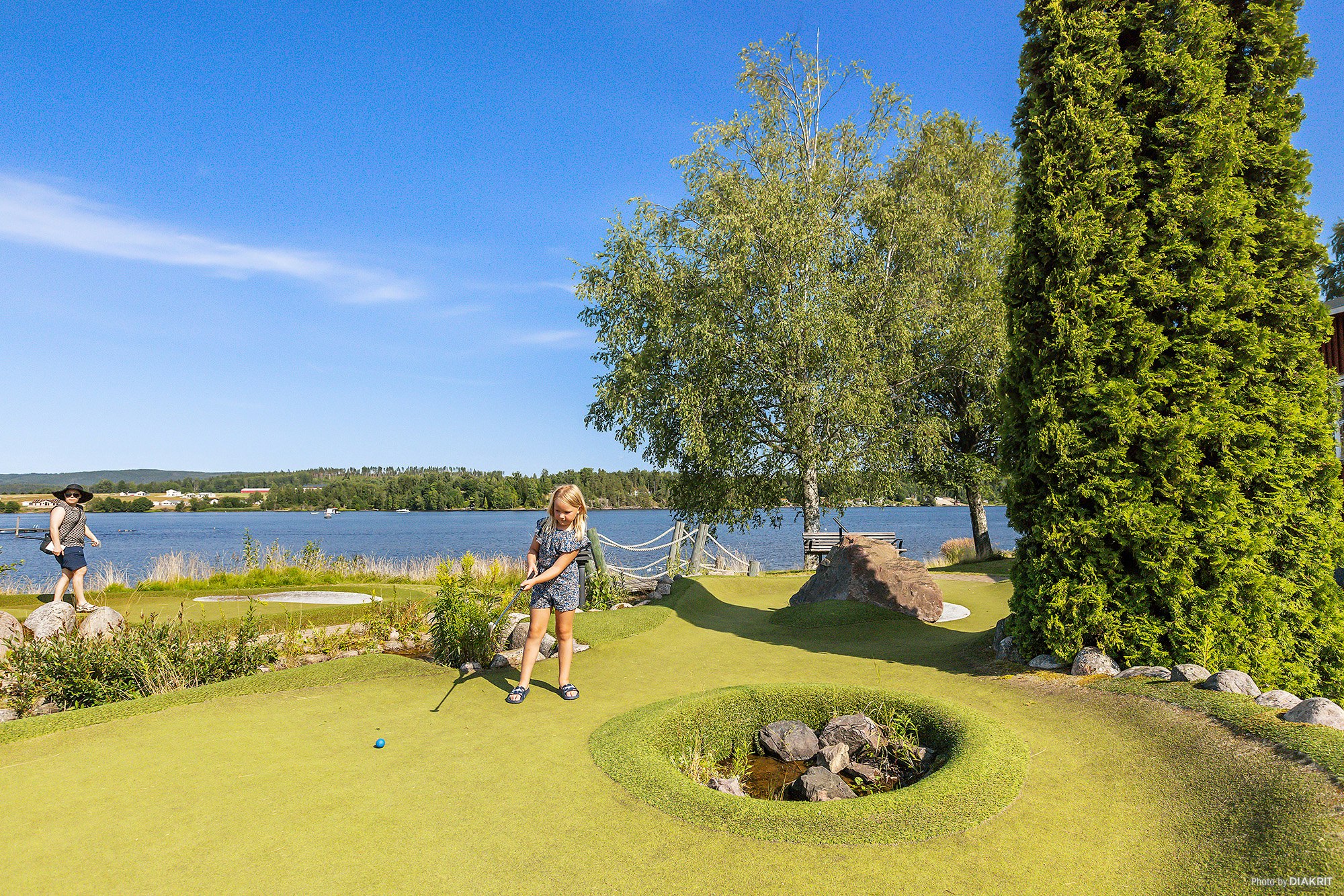 First Camp Sunne Fryksdalen Minigolfplatz auf dem Campingplatz