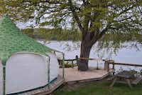 Svendborg Sund Camping - Glamping-Zelte mit Blick auf das Wasser