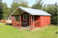 Birkelund Camping & Outdoor  Tarm Camping - Mobilheim für zwei Personen mit Terrasse