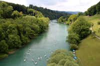 TCS Camping Bern Eymatt - Luftaufnahme des Flusses in der Nähe des Campingplatzes