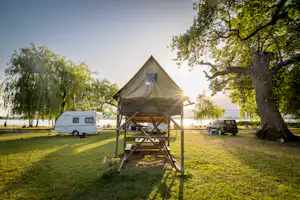 TCS-Camping Genève - Mietunterkunft auf dem Campingplatz
