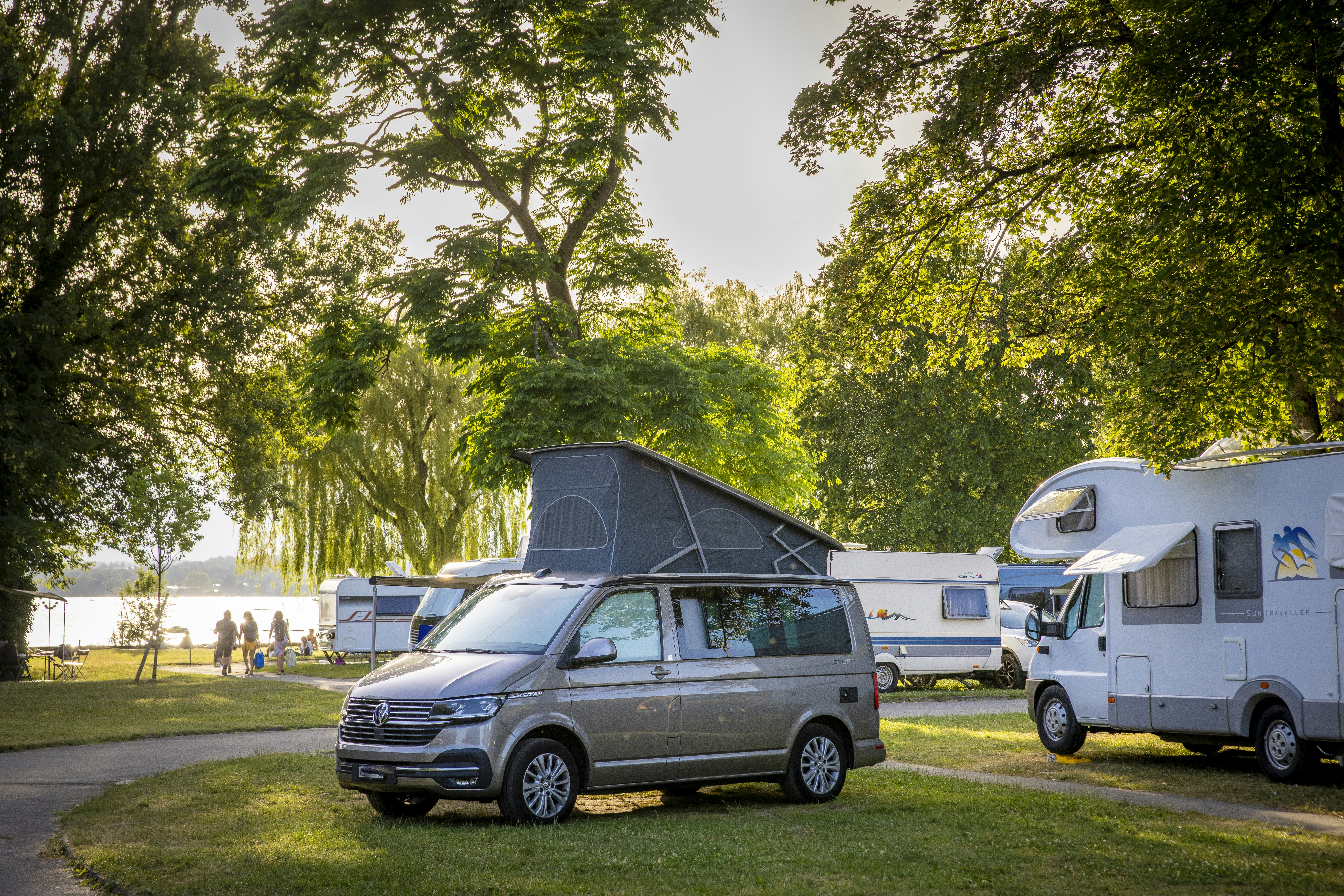 TCS-Camping Genève - Standplätze auf dem Campingplatz
