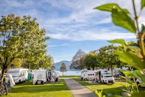 TCS Camping Lugano-Muzzano - Standplätze auf dem Campingplatz