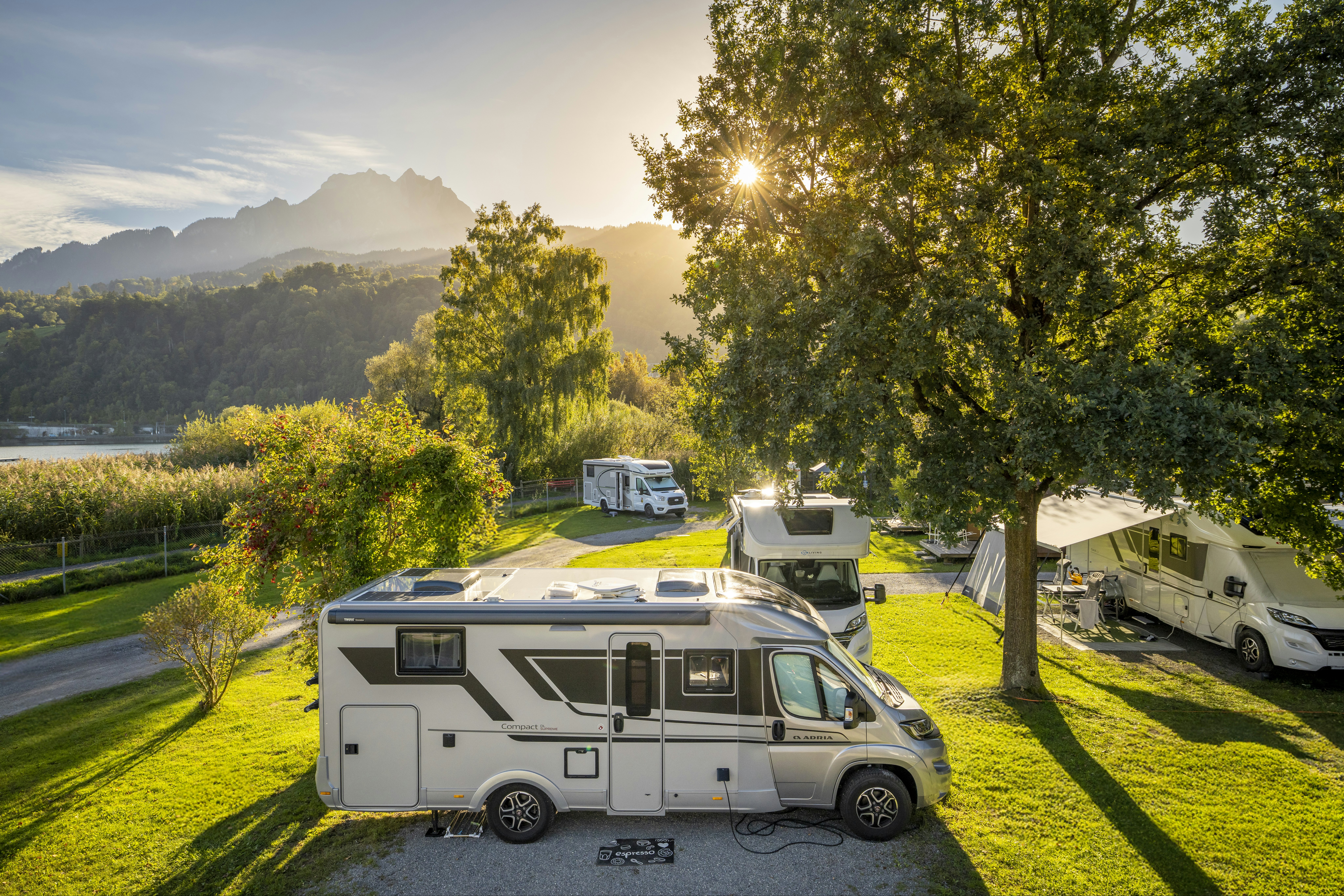 TCS Camping Luzern-Horw - Standplätze auf dem Campingplatz