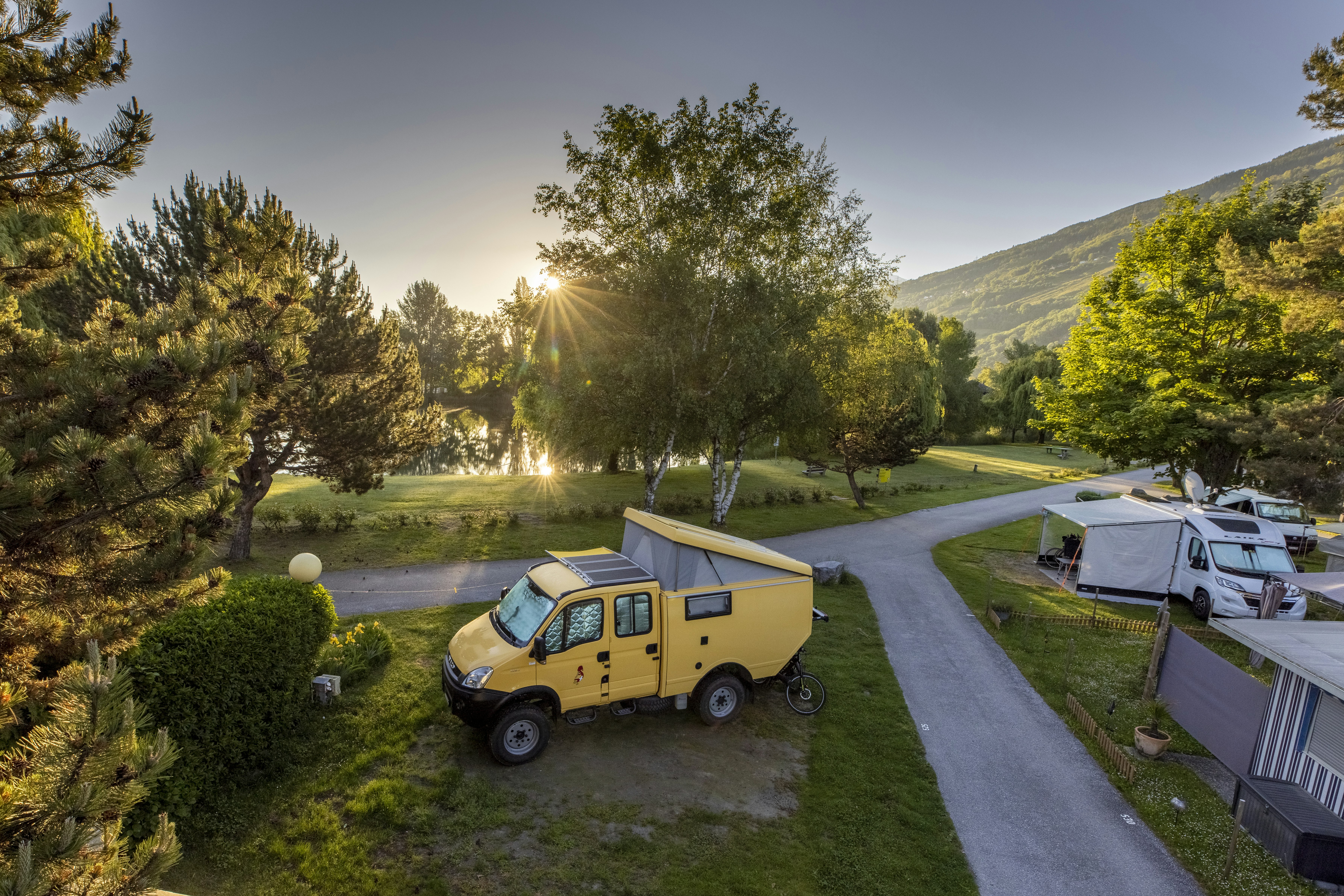 TCS Camping Sion - Standplätze auf dem Campingplatz