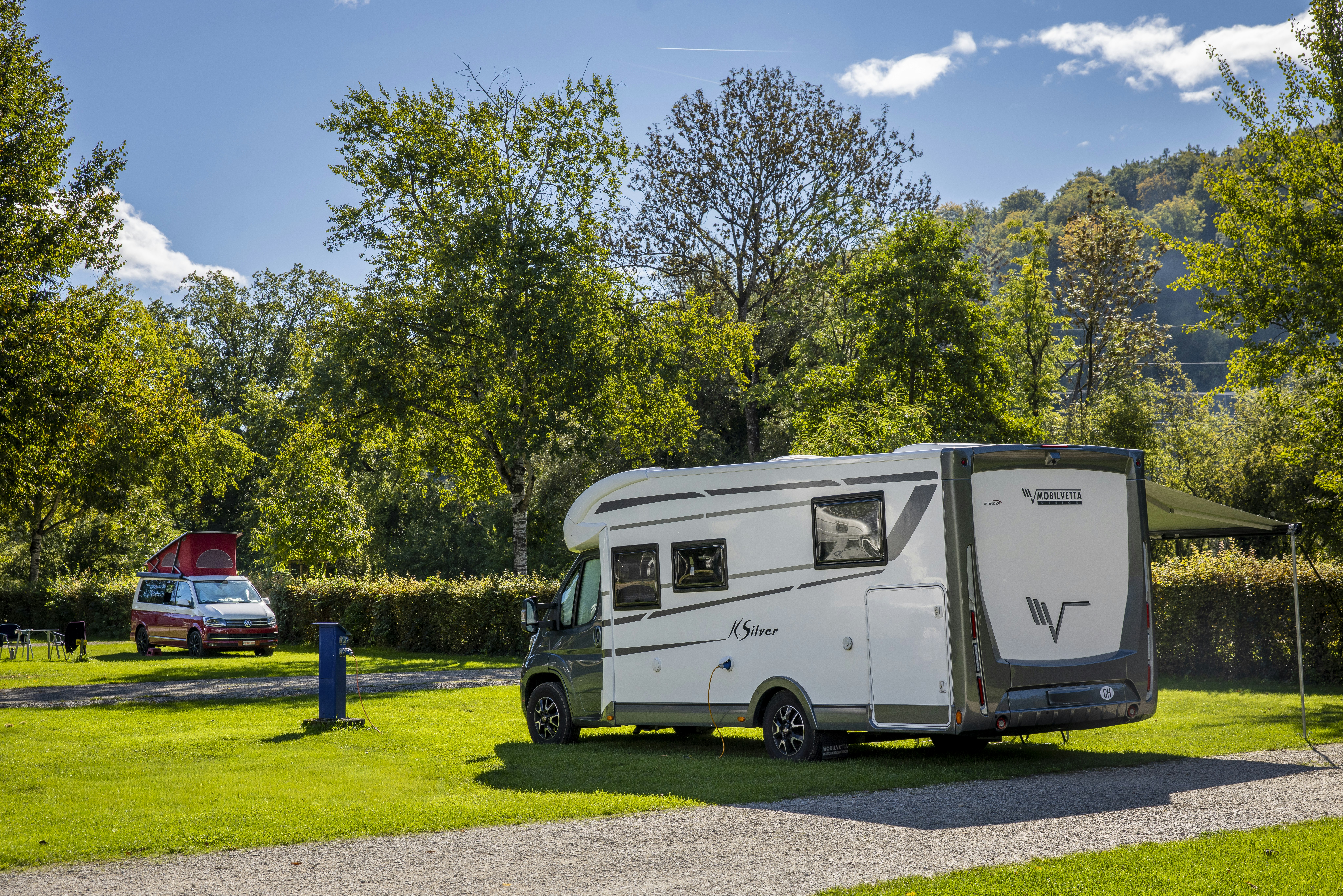 TCS Camping Solothurn - Standplätze auf dem Campingplatz