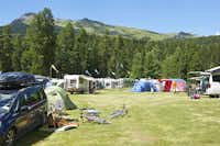 TCS-Camping St. Moritz - Zeltplatz auf der Campingplatzanlage