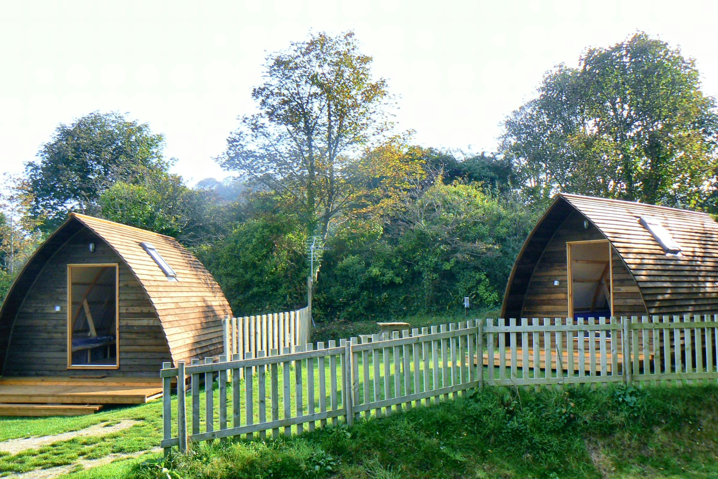 Tehidy Holiday Park - Mobilheim-Hütten auf dem Campingplatz
