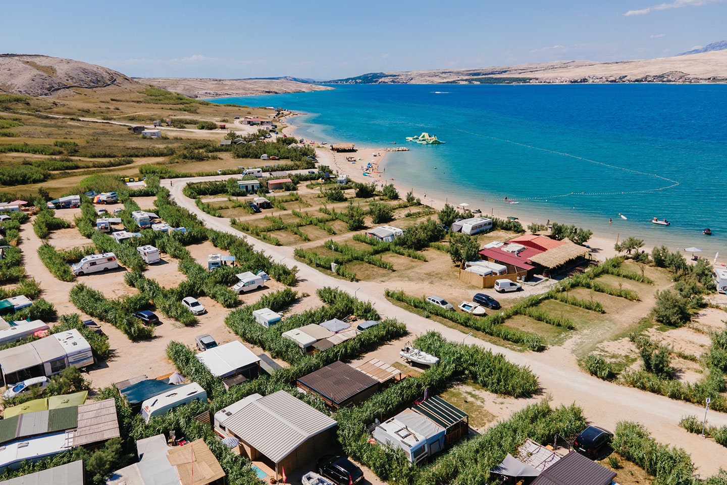 Terra Park SpiritoS - Luftaufnahme der Stellplätze auf dem Campingplatz