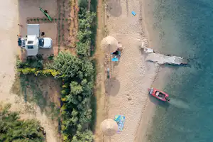 Terra Park SpiritoS - Luftaufnahme des Badestrandes