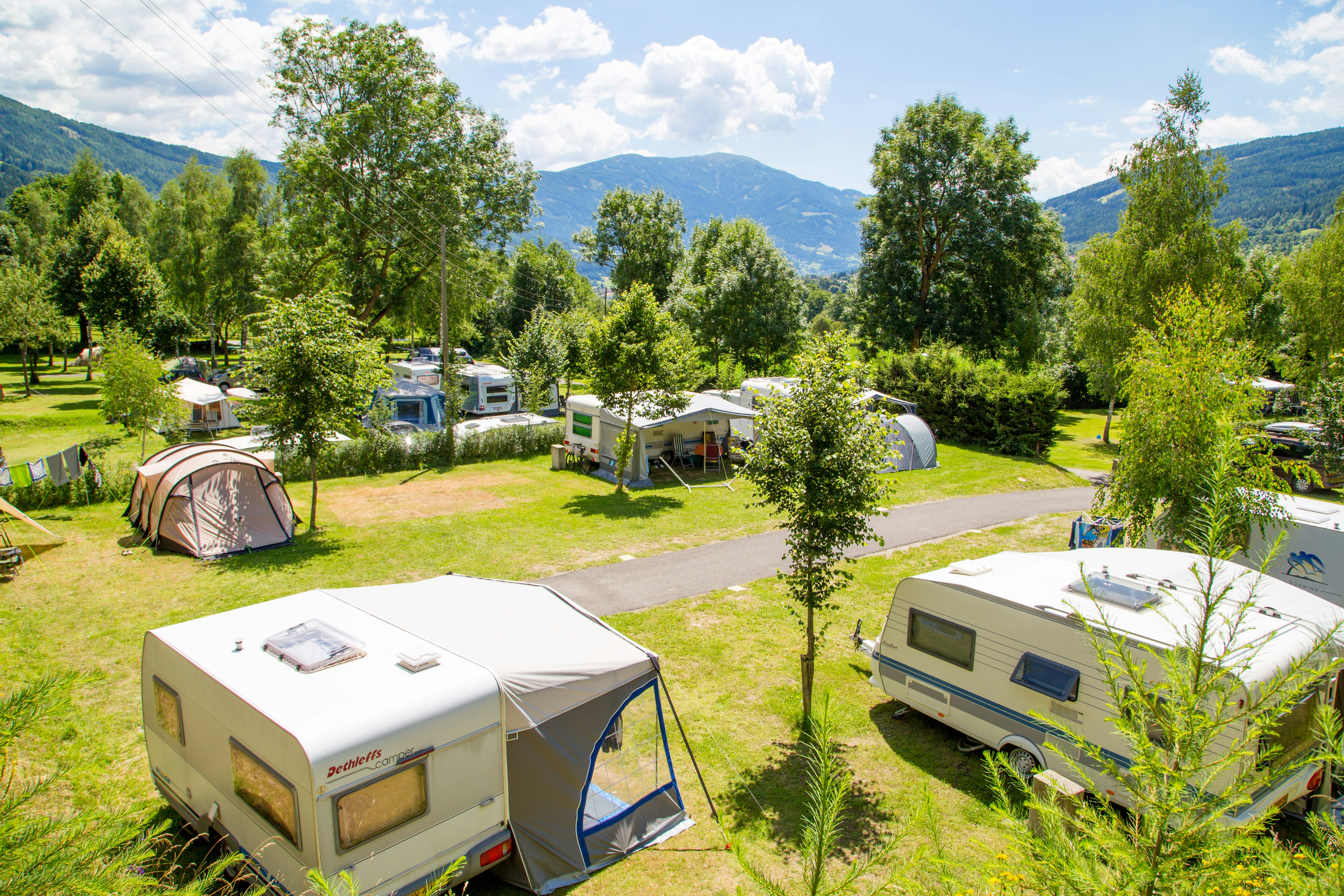 Terrassencamping Maltatal - Standplätze auf dem Campingplatz