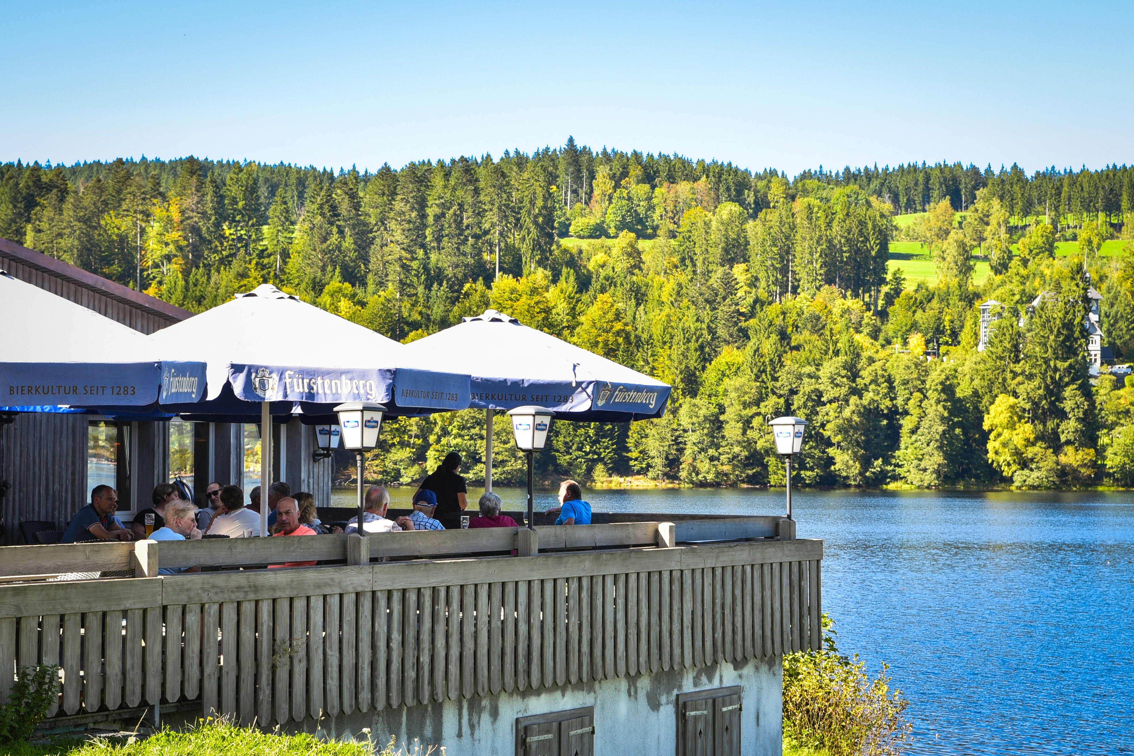 Terrassencamping Sandbank  - Restaurant mit Terrasse auf dem Campingplatz
