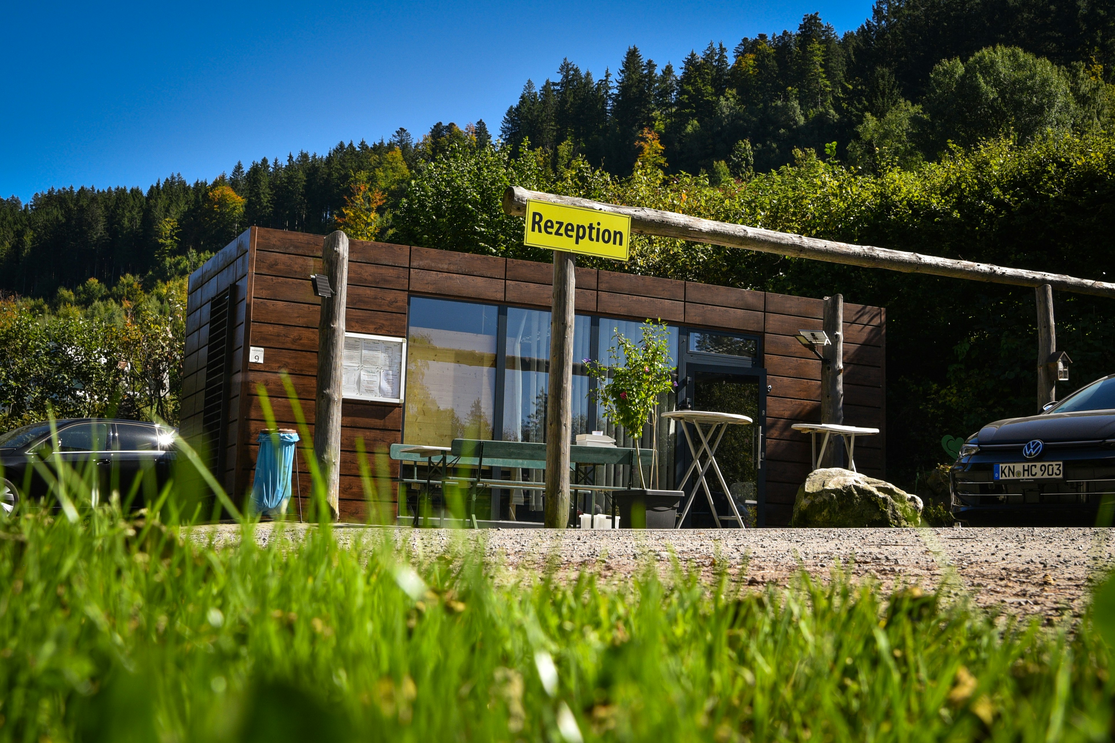Terrassencamping Sandbank - Rezeption des Campingplatzes