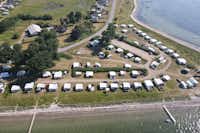Tiny Seaside Skarrev - Luftaufnahme des Campingplatzes
