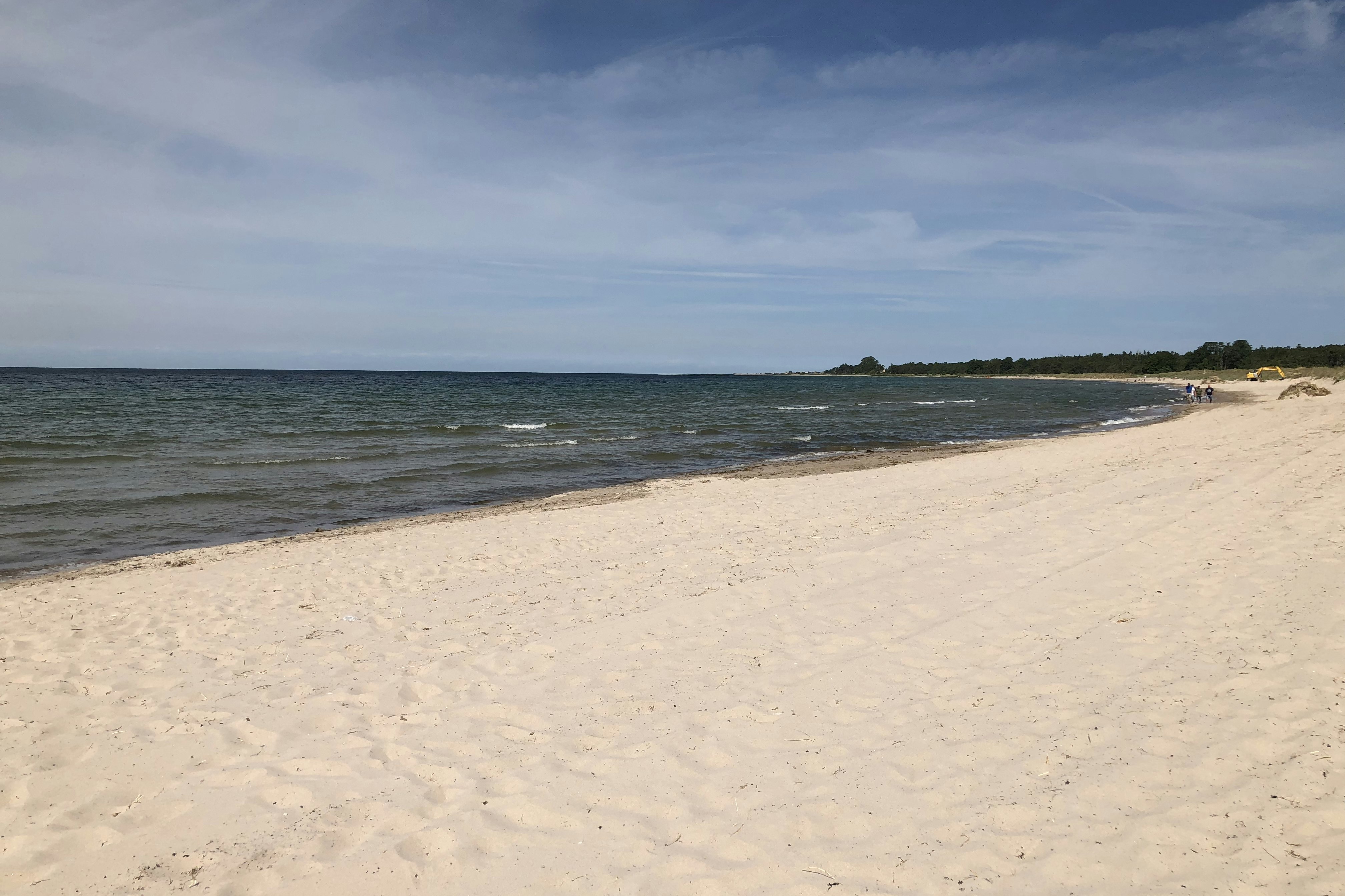 Tofta Camping - Blick auf den Strand am Campingplatz