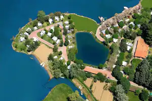 Trasimeno Glamping Resort - Campingplatz aus der Vogelperspektive