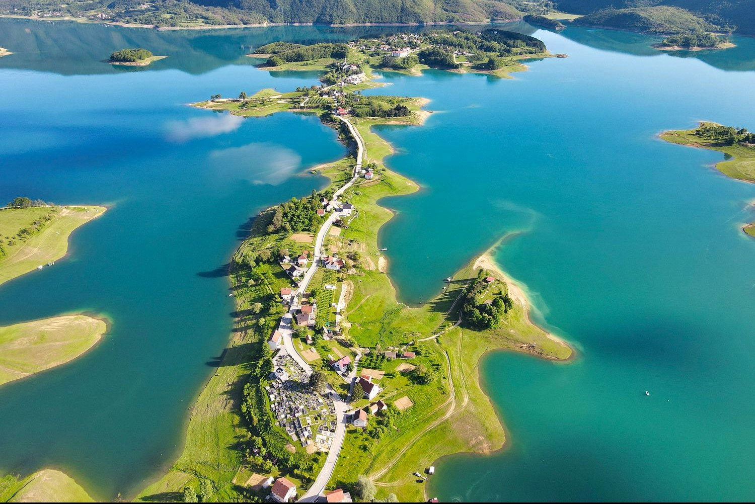 Tune Lakeside Resort  - Campingplatz aus der Vogelperspektive