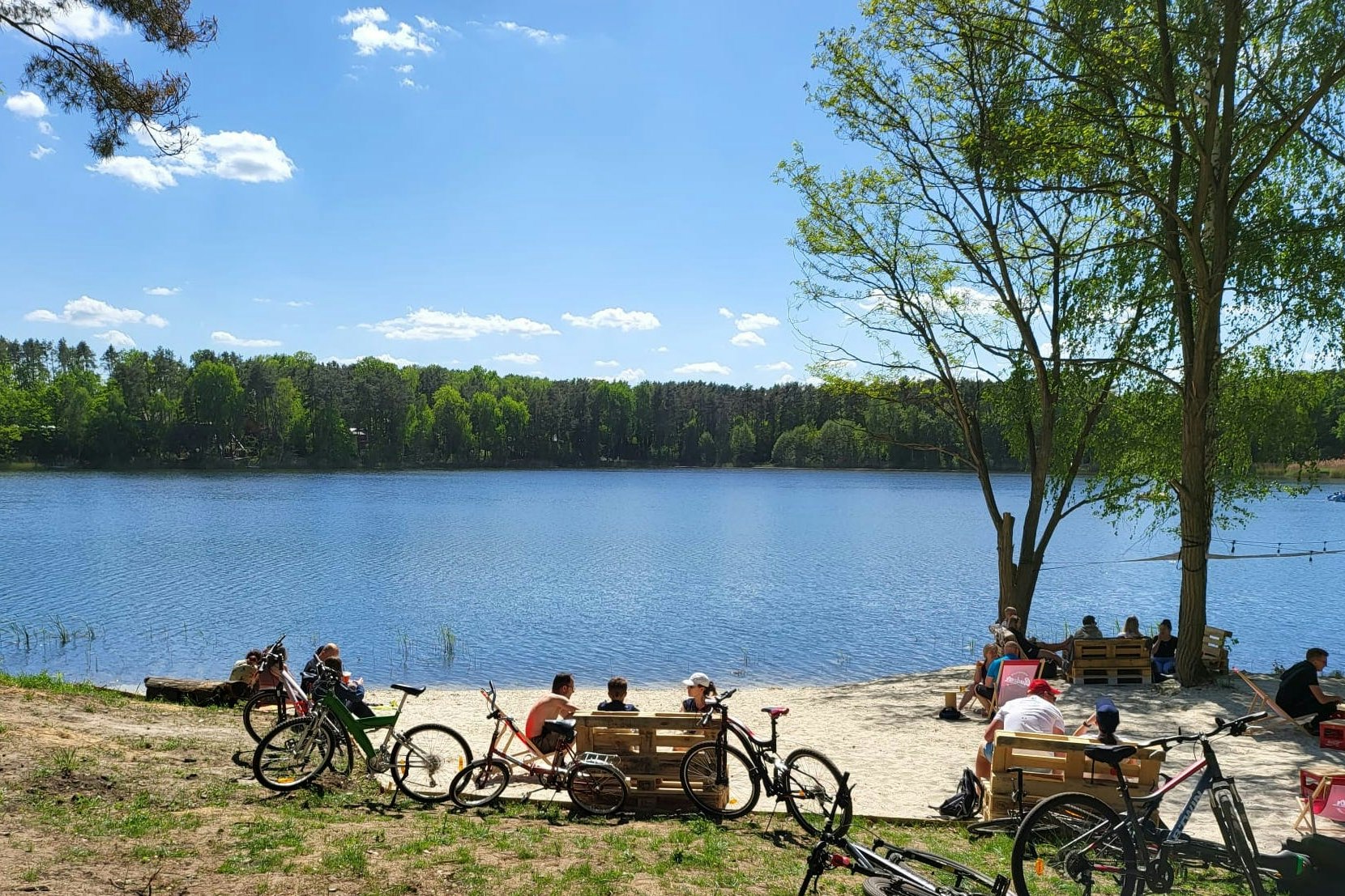 Turawa Trzy Jeziora - Badestrand am Campingplatz