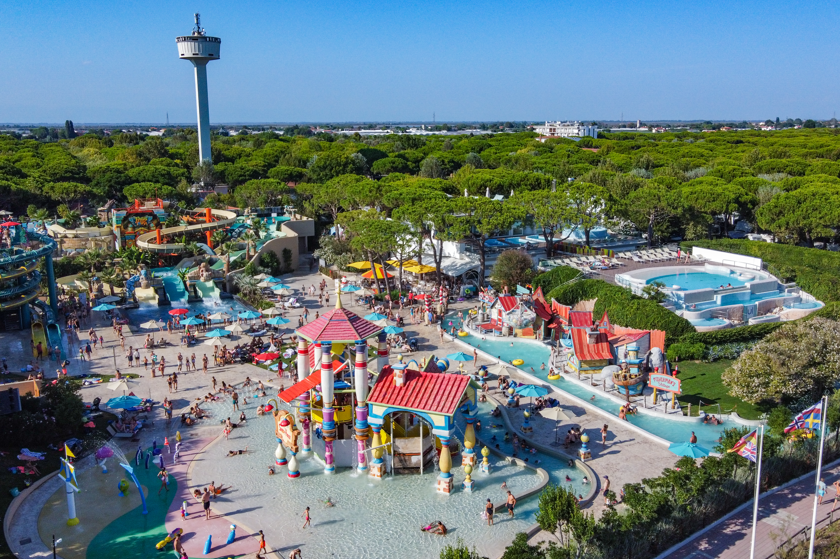 Camping Union Lido  - Wasserspielplatz für Kinder auf dem Campingplatz