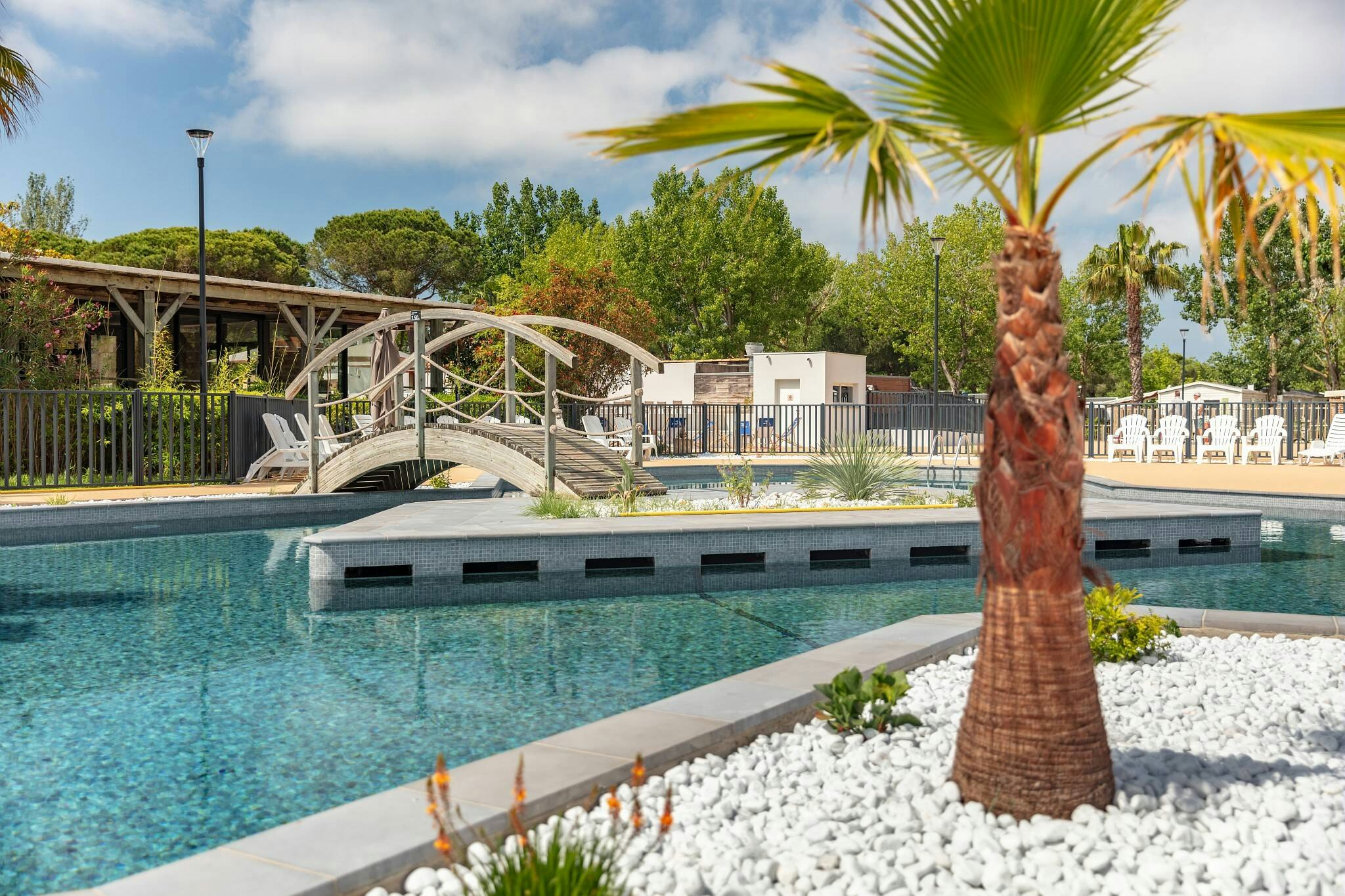 Camping La Marine  - Pool im Freien auf dem Campingplatz