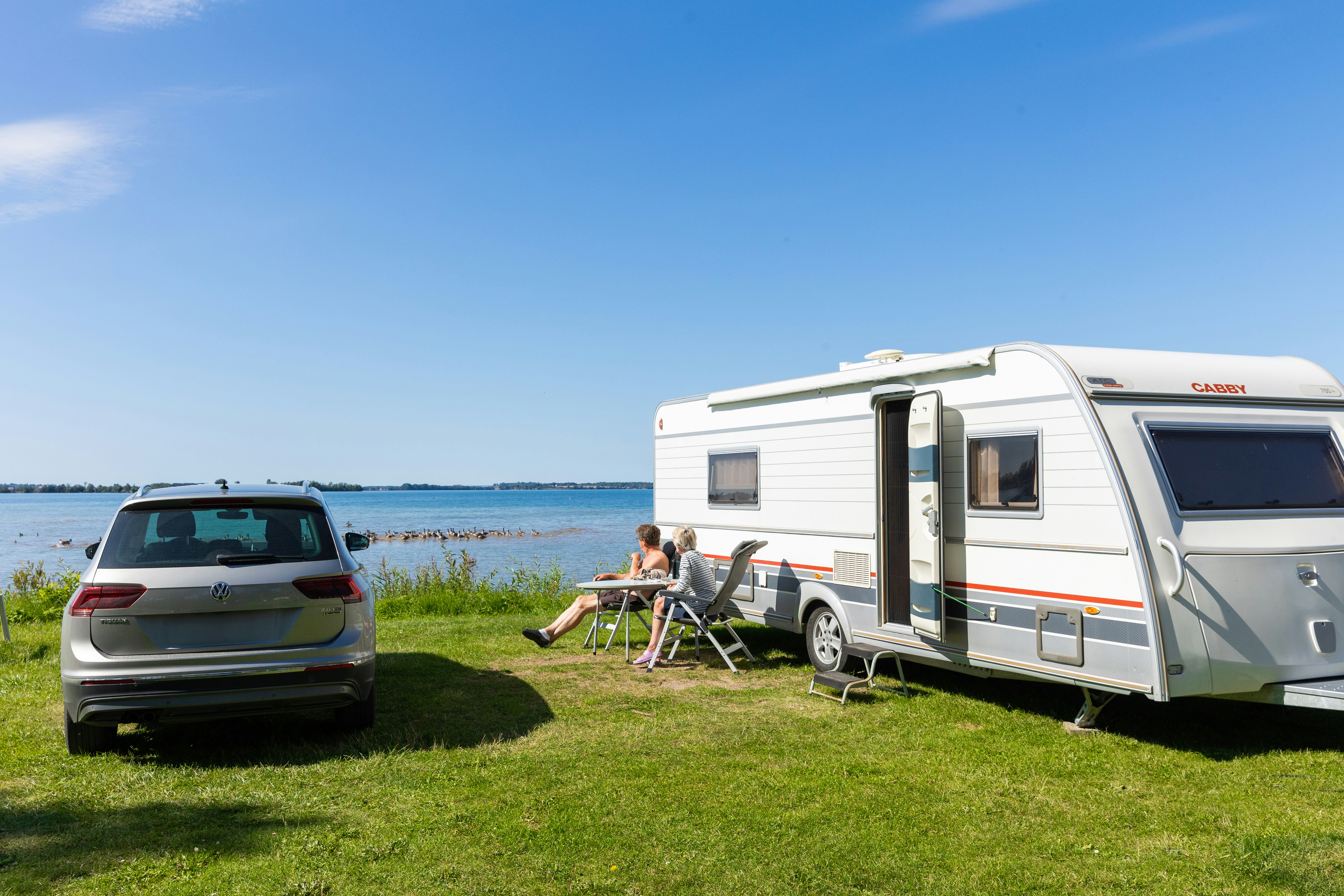 First Camp Vadstena - Vättern - Standplätze auf dem Campingplatz