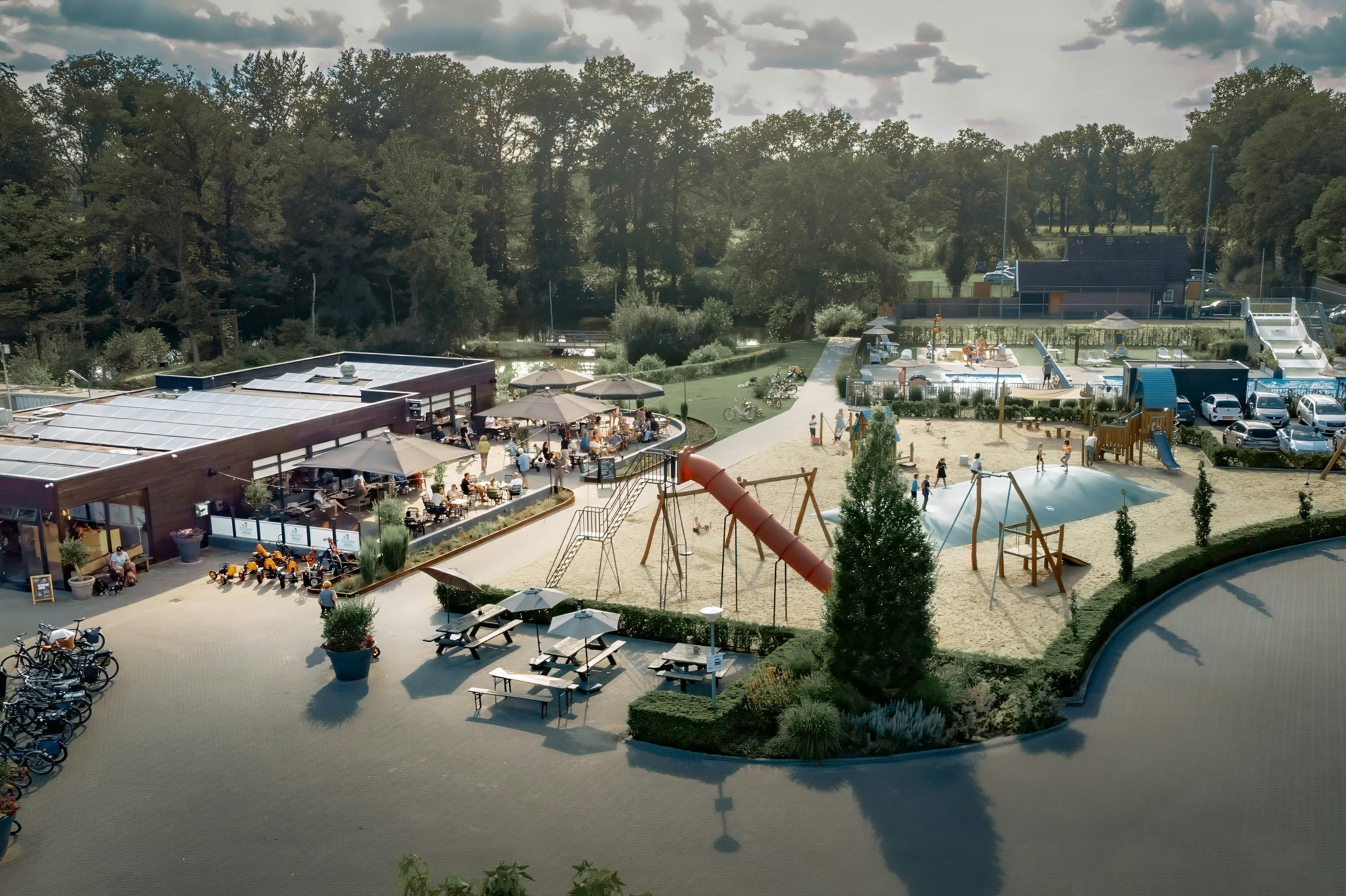 Vakantiepark de Italiaanse Meren  - Luftaufnahme des Campingplatzes