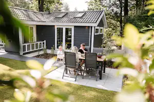 Vakantiepark De Thijmse Berg - Mobilheim mit Terrasse auf dem Campingplatz