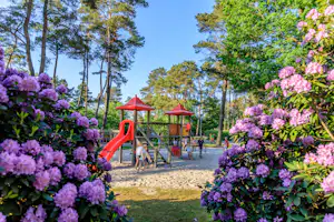 Ardoer Camping Diana Heide Vakantiepark Diana Heide - Kinderspielplatz mit Klettergerüst und Rutsche
