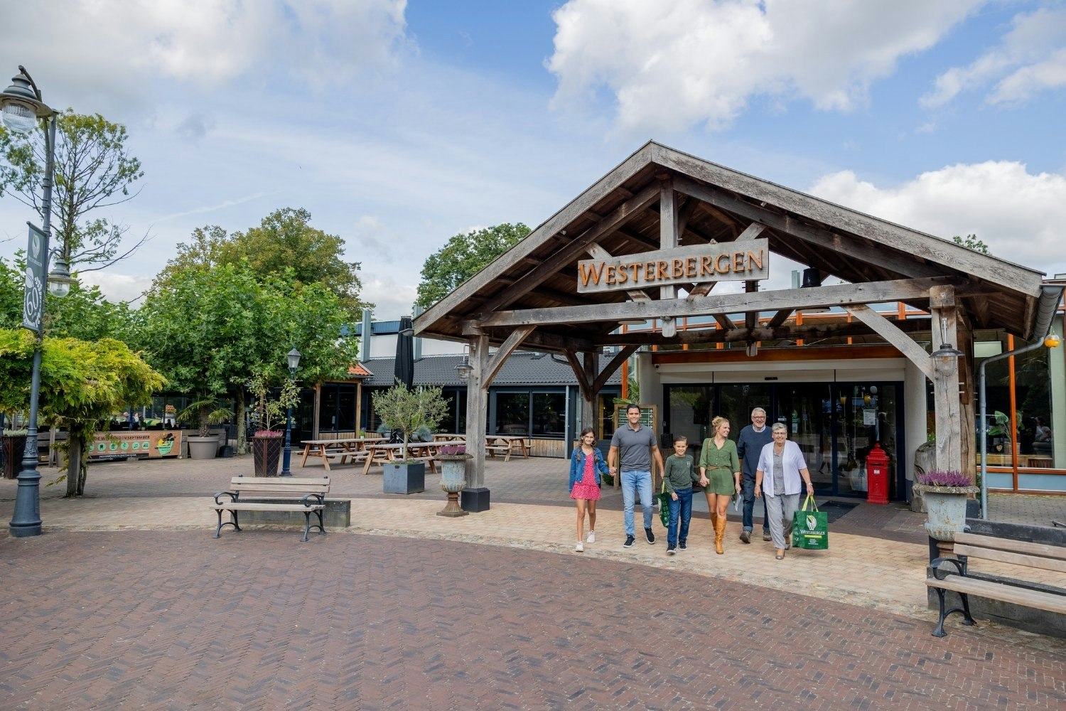 Vakantiepark Westerbergen - Blick auf den Eingang des Campingplatzes