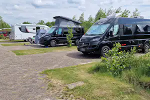 Vakantiepark Witven - Standplätze durch kleine Sträuchern getrennt