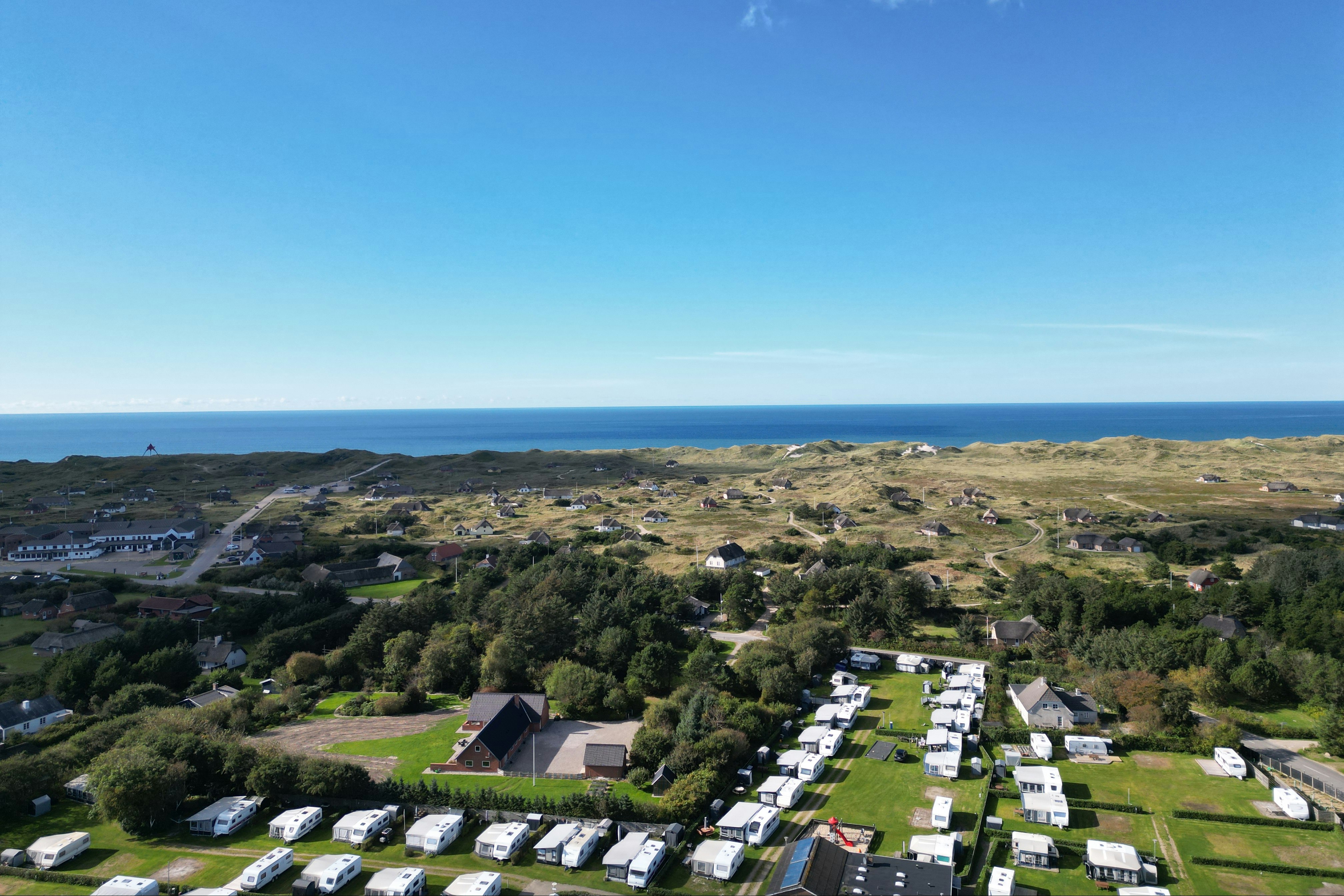 Vedersø Strand Camping  - Campingplatz aus der Vogelperspektive