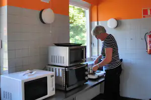Vejle City Camping - Gemeinschaftsküche auf dem Campingplatz