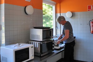 Vejle City Camping - Gemeinschaftsküche auf dem Campingplatz