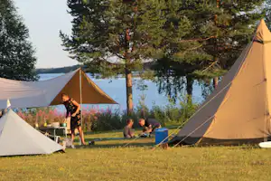 Venjans Camping - Zeltwiese auf dem Campingplatz