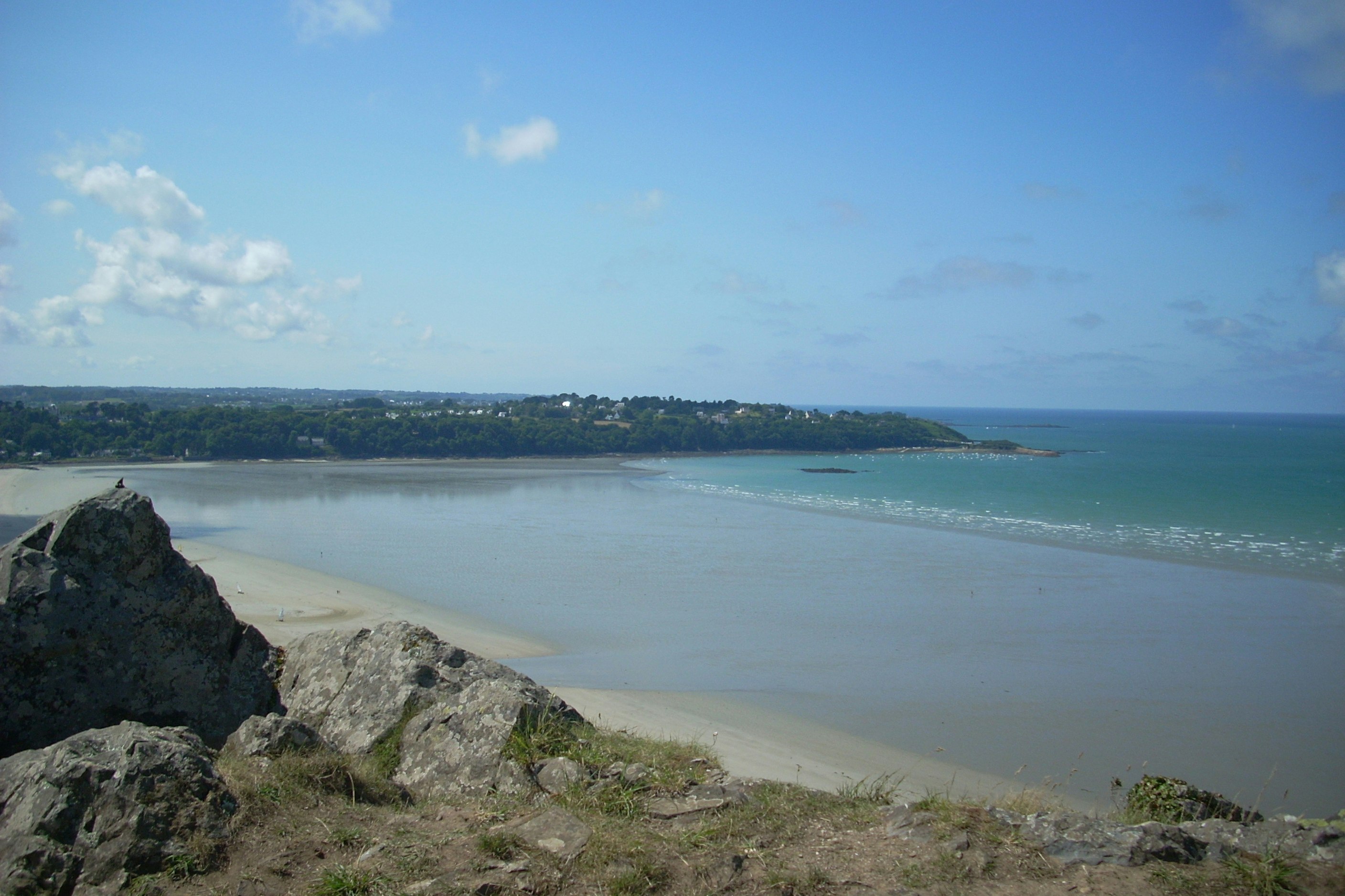 Village de l’Armorique - Blick auf den Strand am Campingplatz