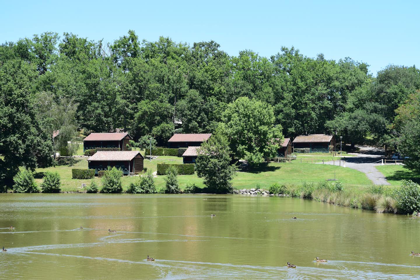 Village Vacances Camping Du Lac - Blick auf den See im Grünen