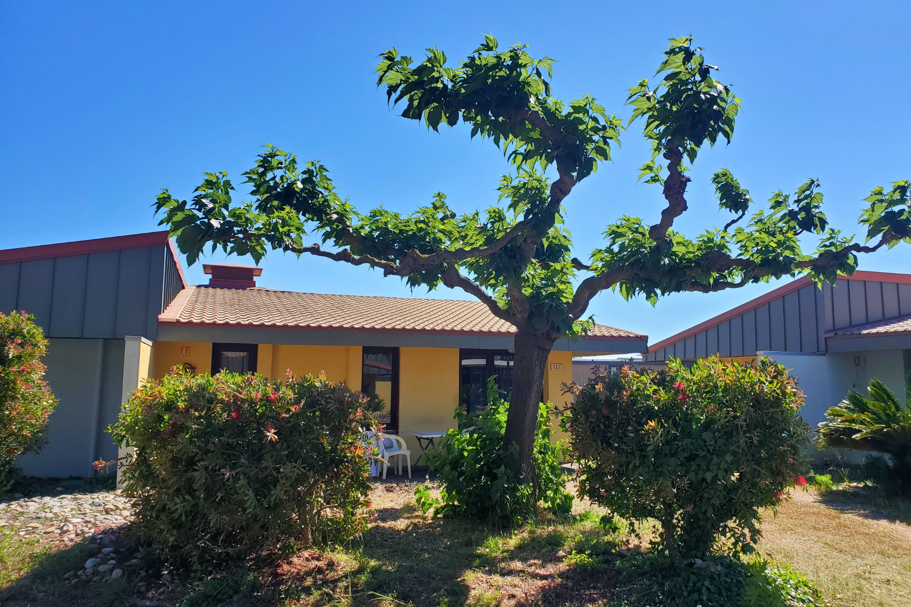 Village vacances ULVF – Canopéa  - Mobilheime auf dem Campingplatz