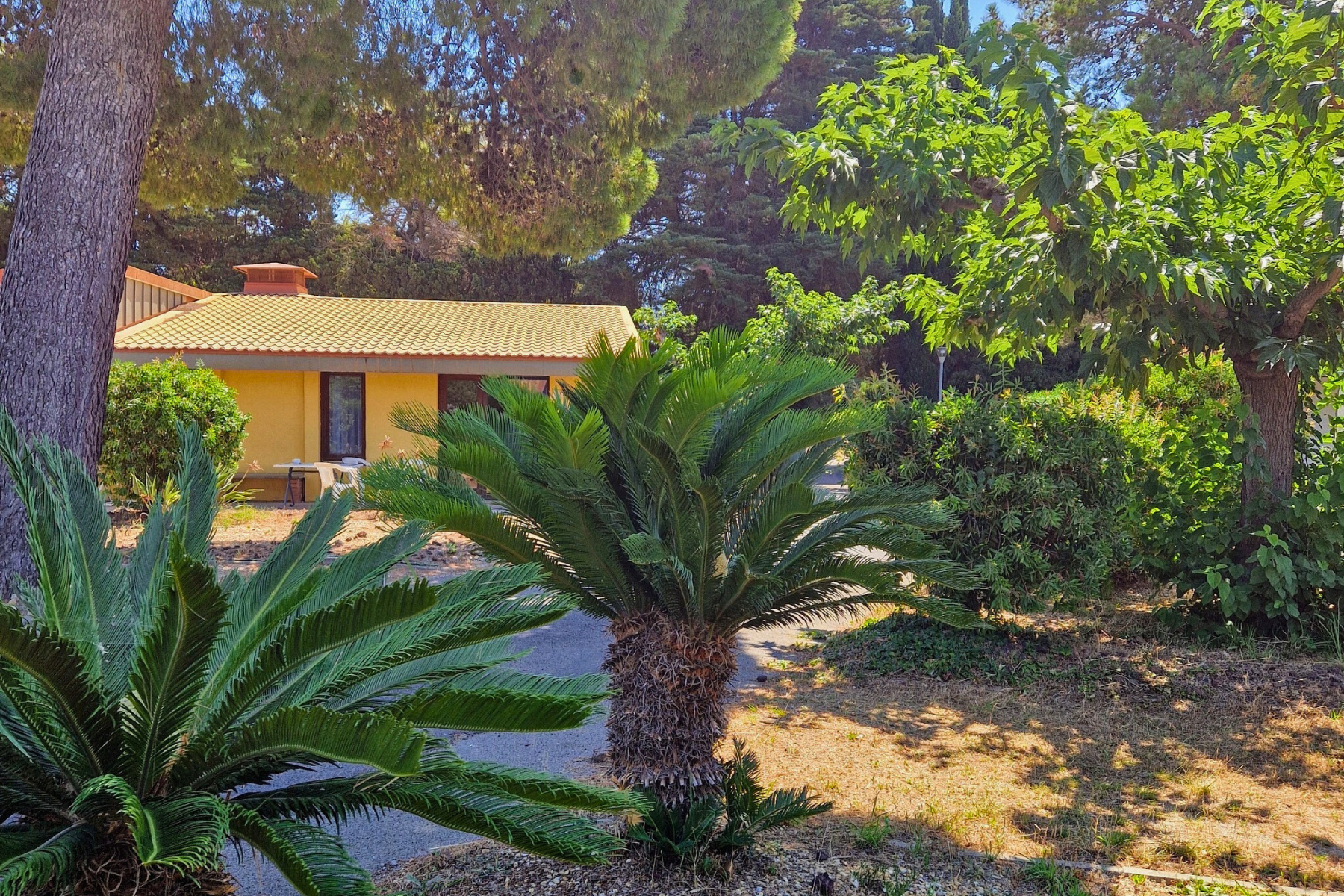 Village vacances ULVF – Canopéa  - Mobilheime auf dem Campingplatz