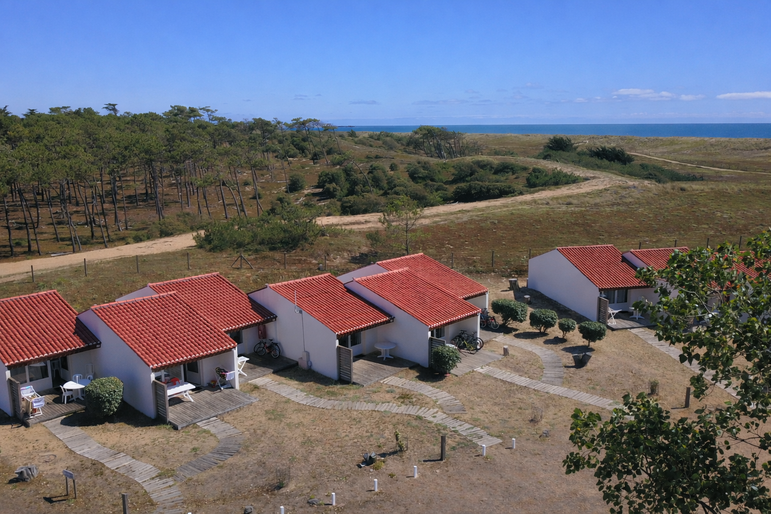 Village vacances ULVF – La Grande Dune  - Mobilheime auf dem Campingplatz